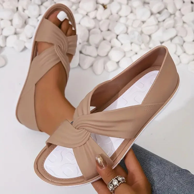 Cushioned Cross-Strap Sandals for Women