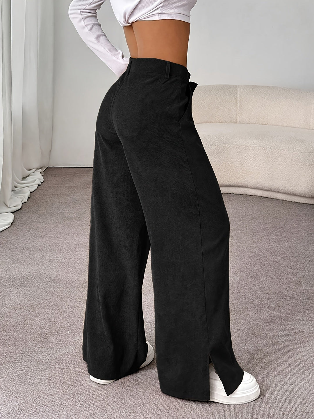 Straight-Leg Tailored Trousers for Women
