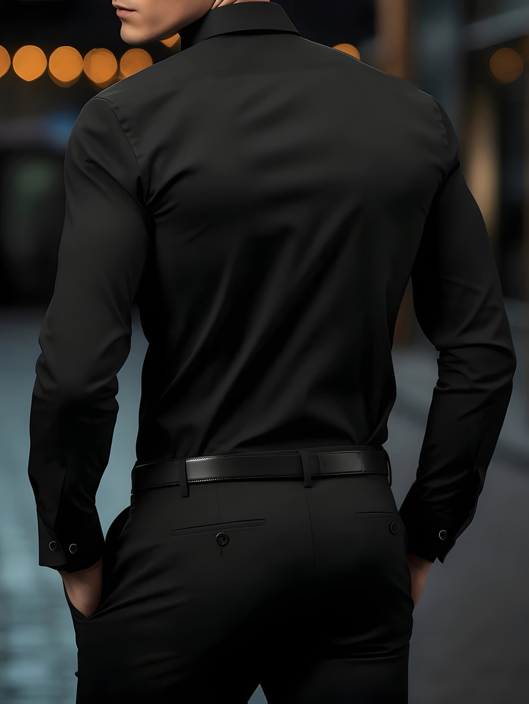 Long-Sleeve Dress Shirt for Men, Refined Style