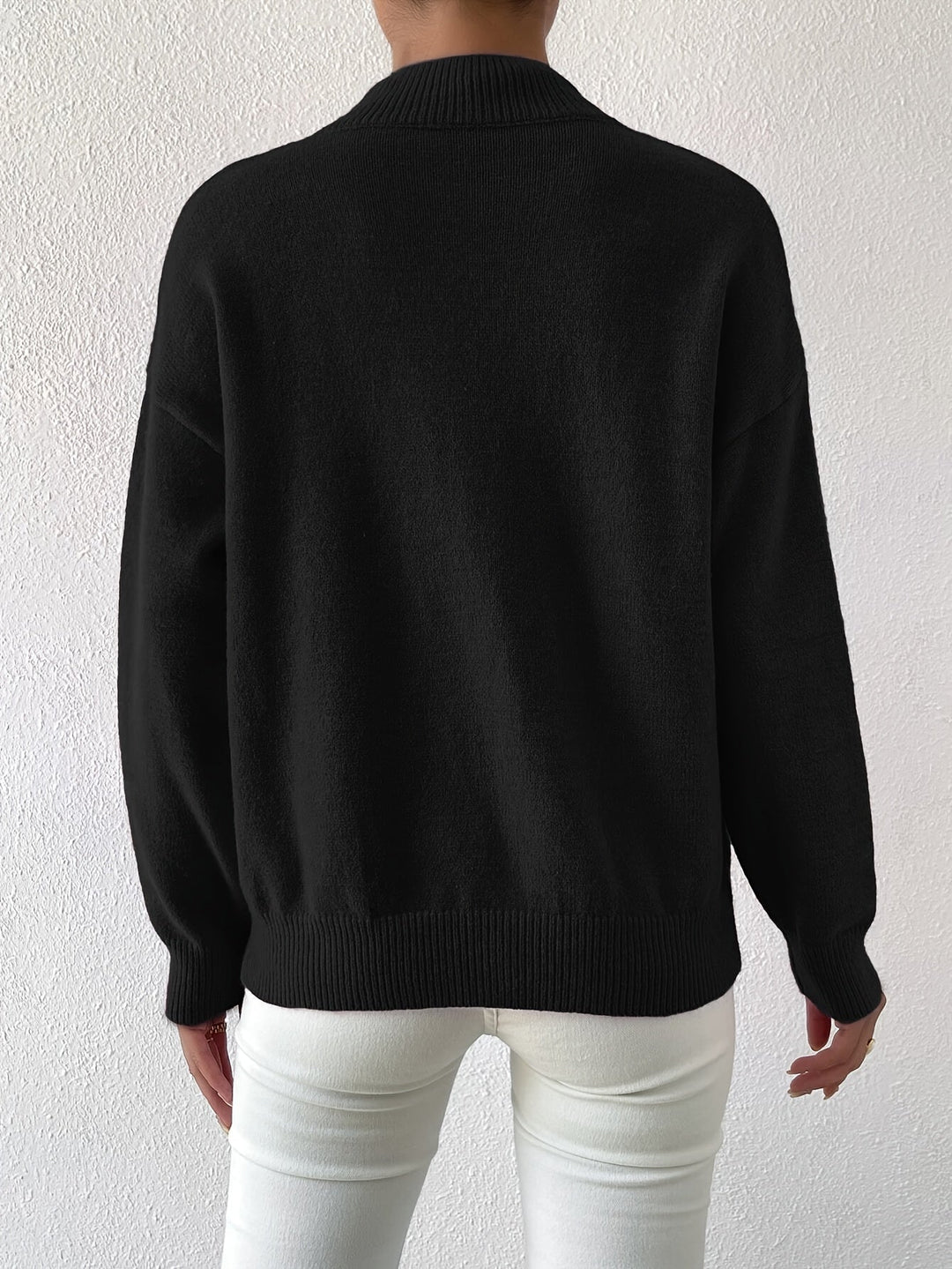 Mock Neck Sweater, Women's Refined Fit