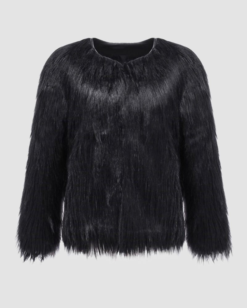 Women's Winter Coat with Lapel Collar