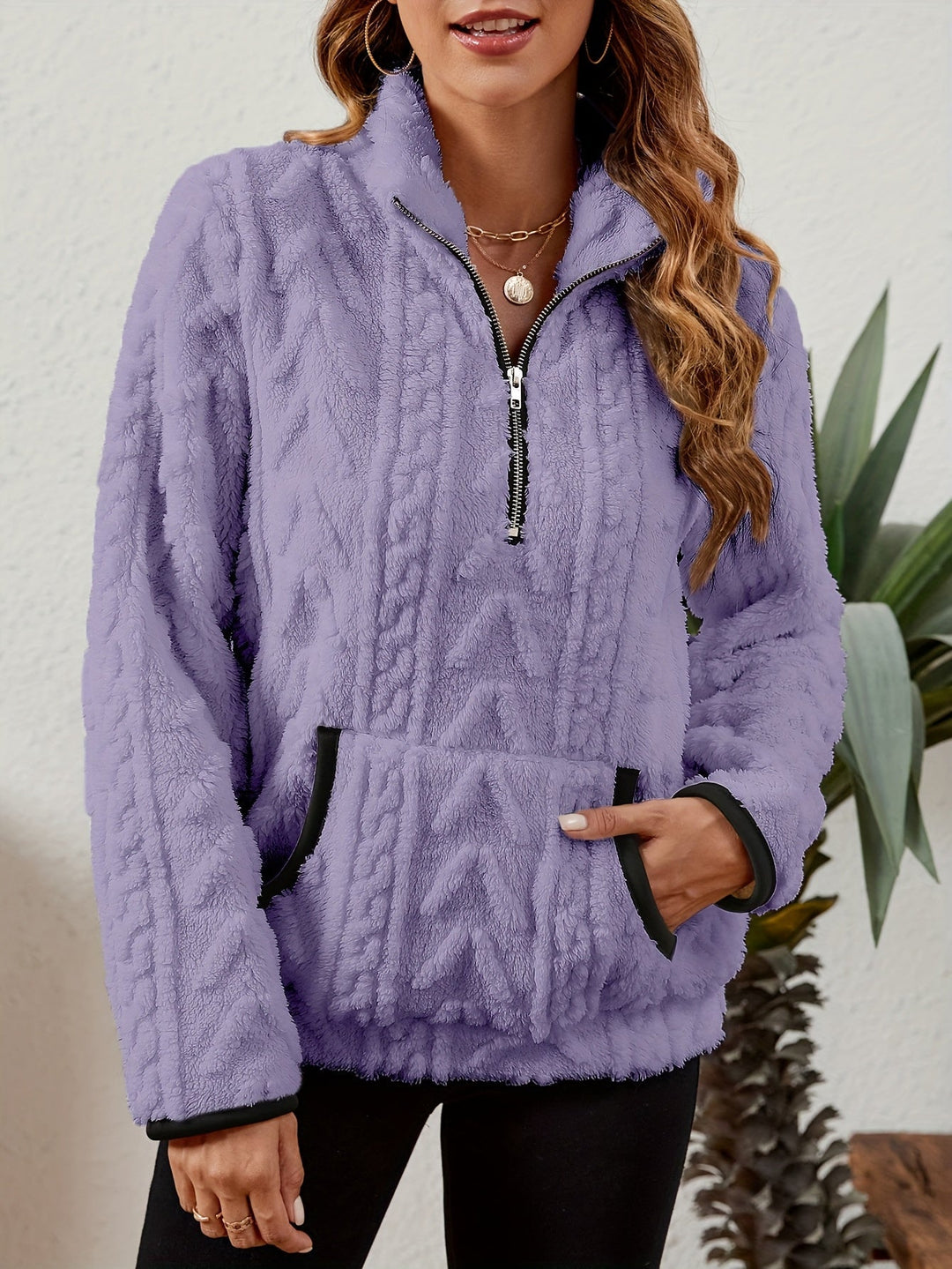 Half-Zip Pullover for Women, Cozy Style