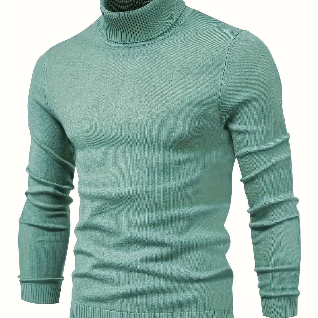 Men's Classic Mock-Neck Sweater