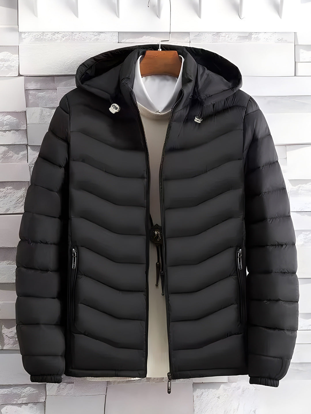 Men's Hooded Quilted Puffer Jacket