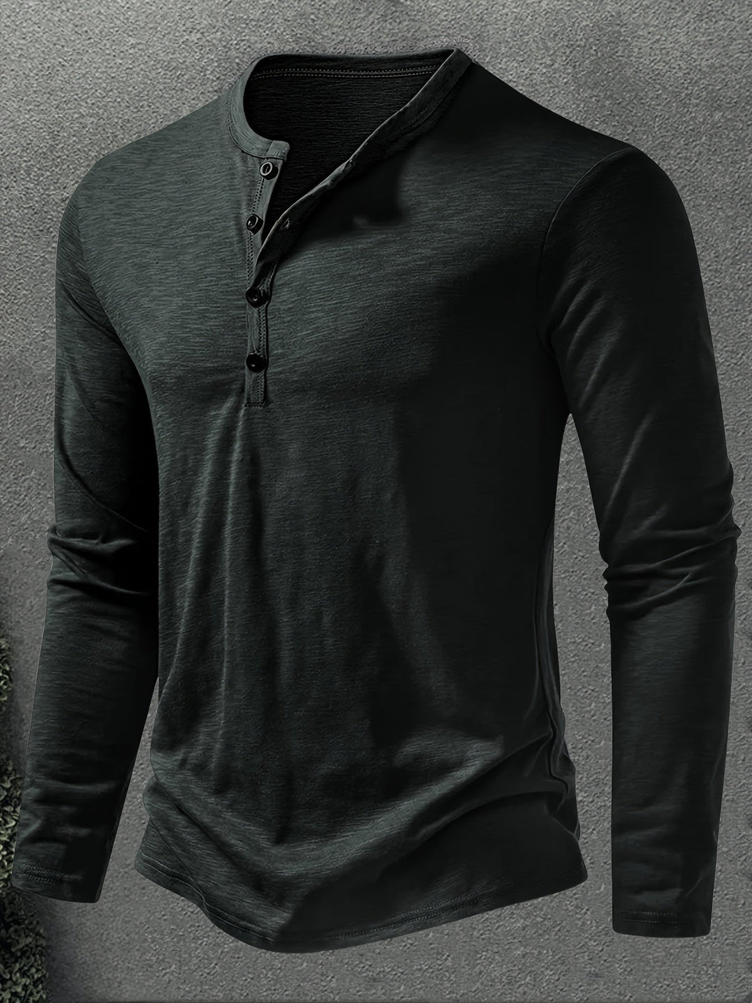 Men's Classic Button-Placket Henley