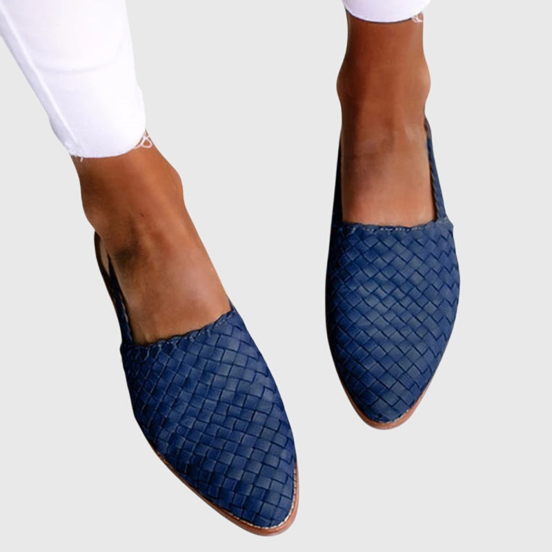 Woven Pointed-Toe Flats for Women