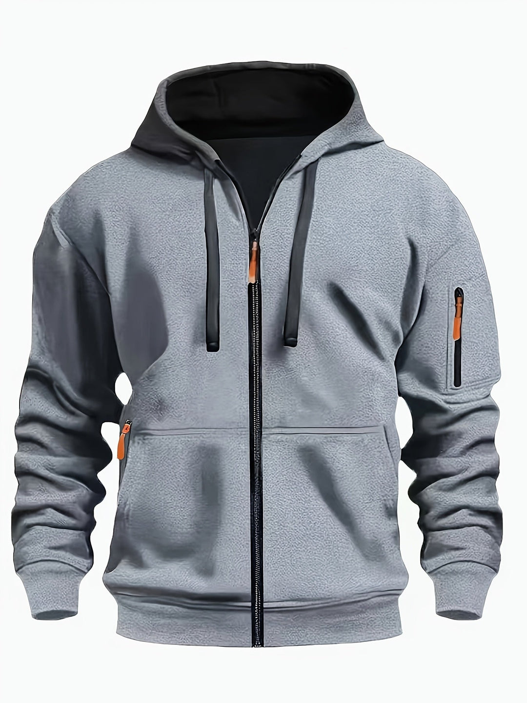 Everyday Zip-Up Hoodie for Men, Plus Size