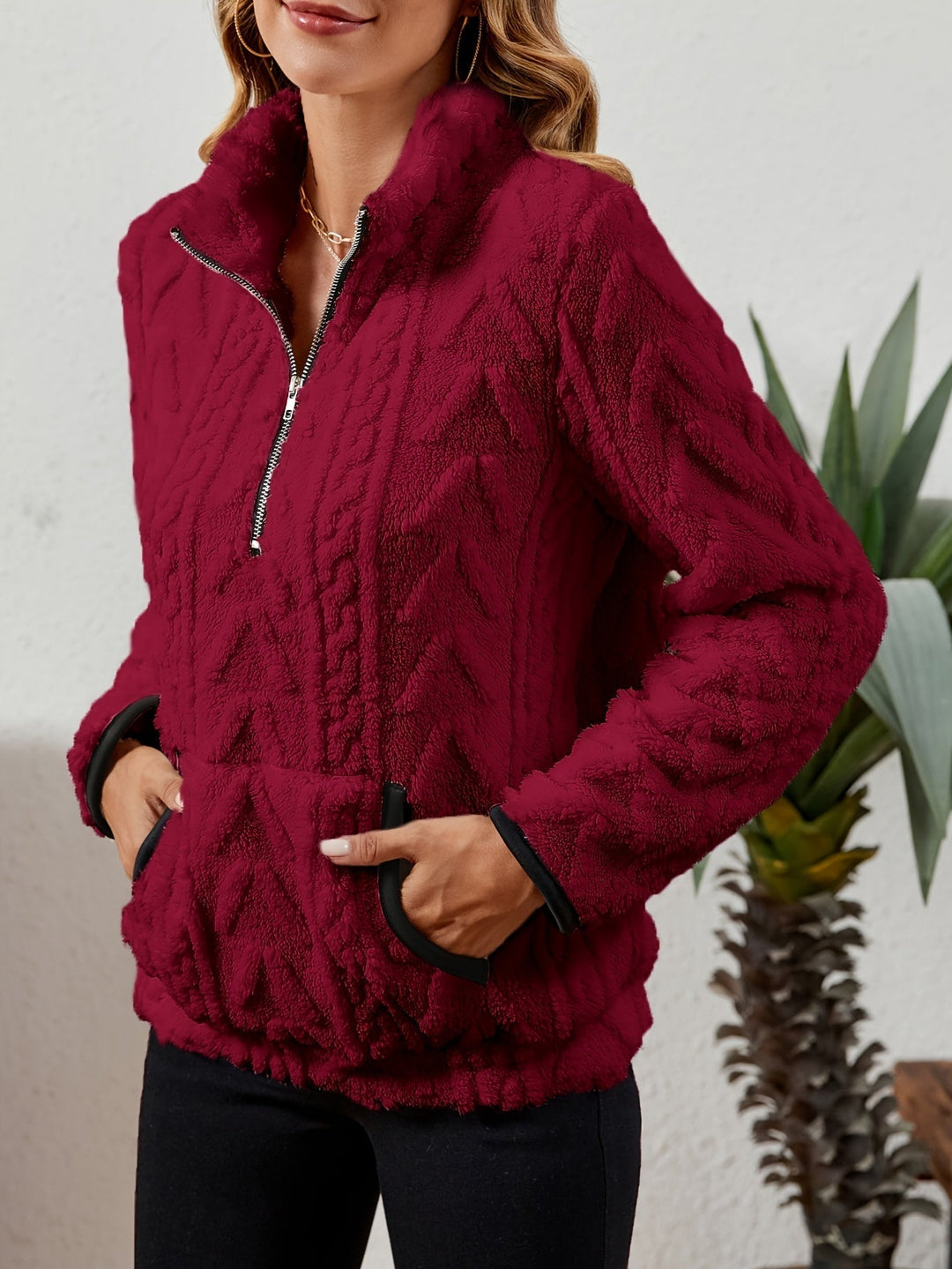Half-Zip Pullover for Women, Cozy Style