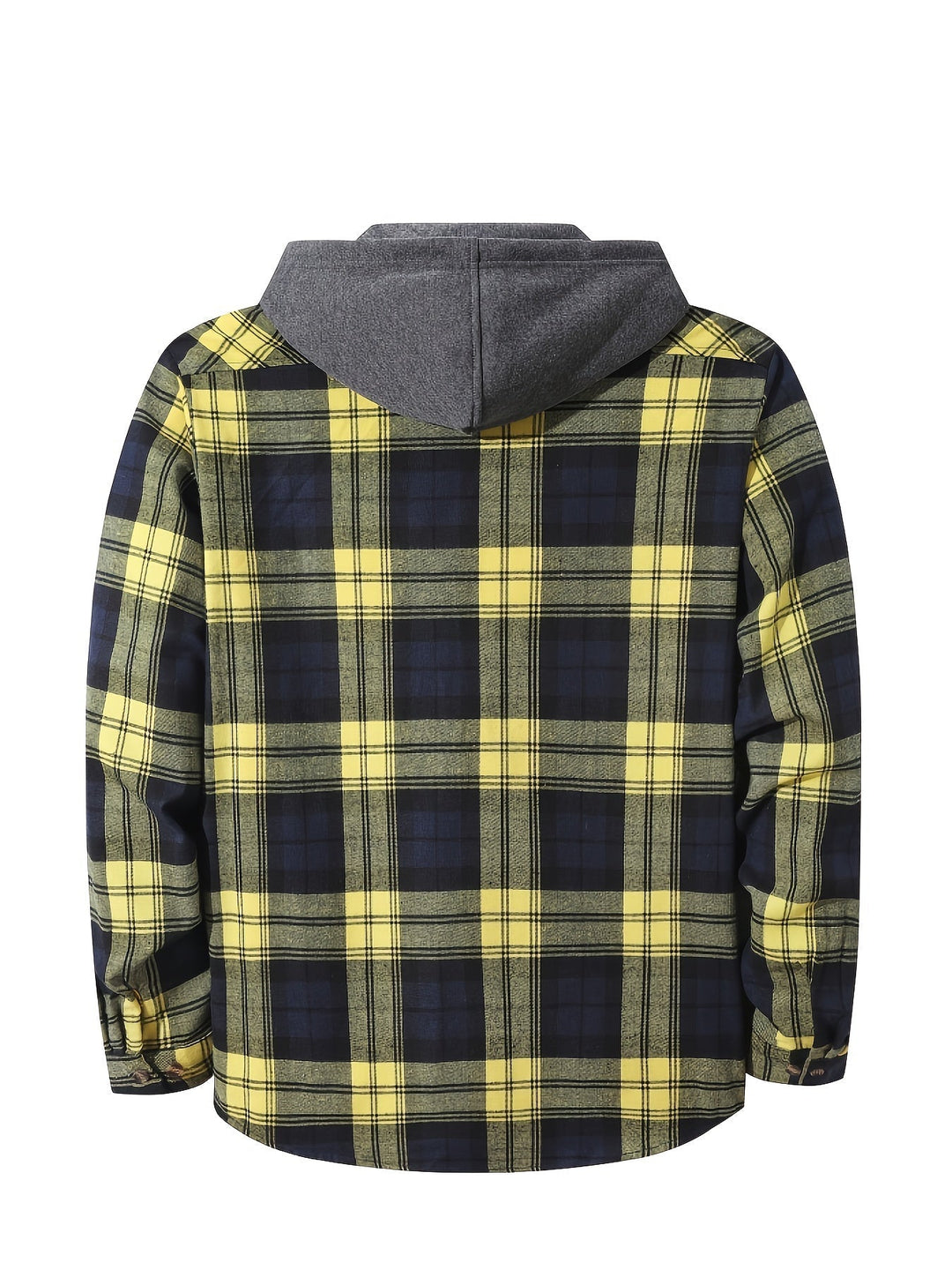 Checked Hooded Shirt for Men