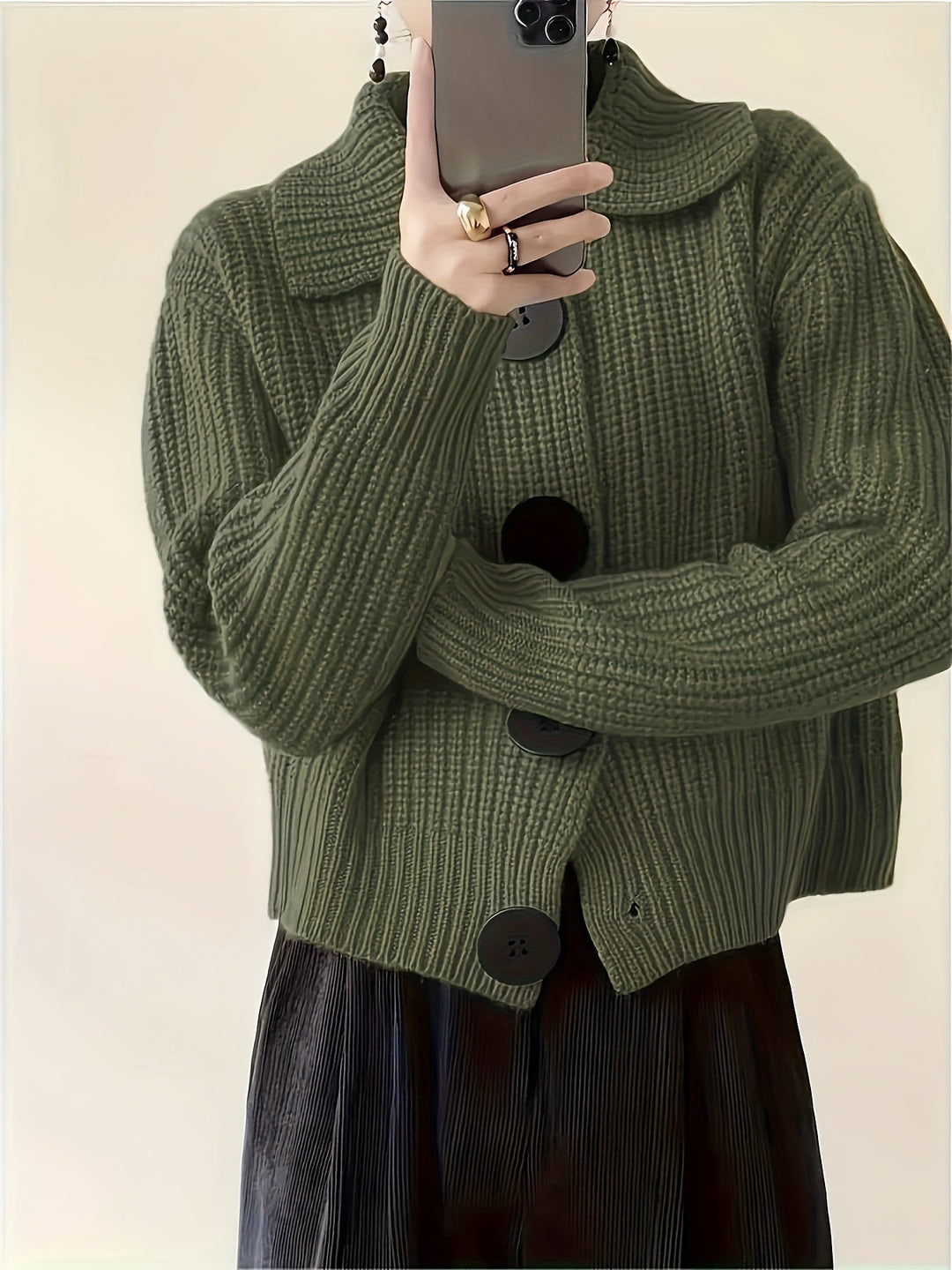 Ribbed Knit Sweater for Women, Cozy Style
