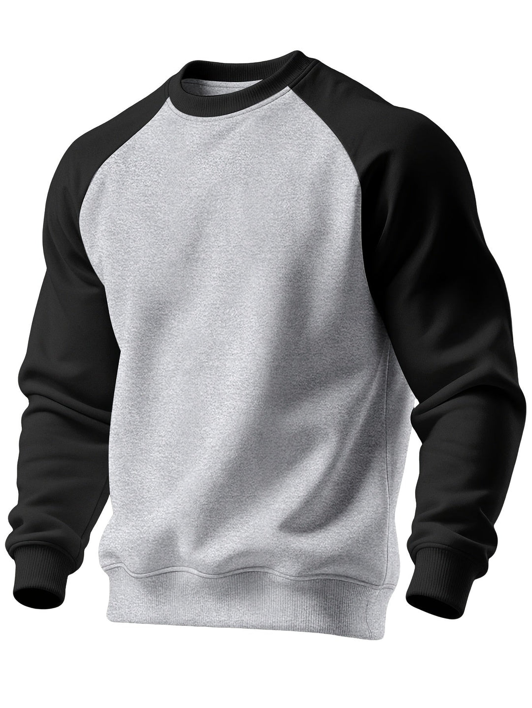 Classic Raglan Crew Neck Sweatshirt for Men