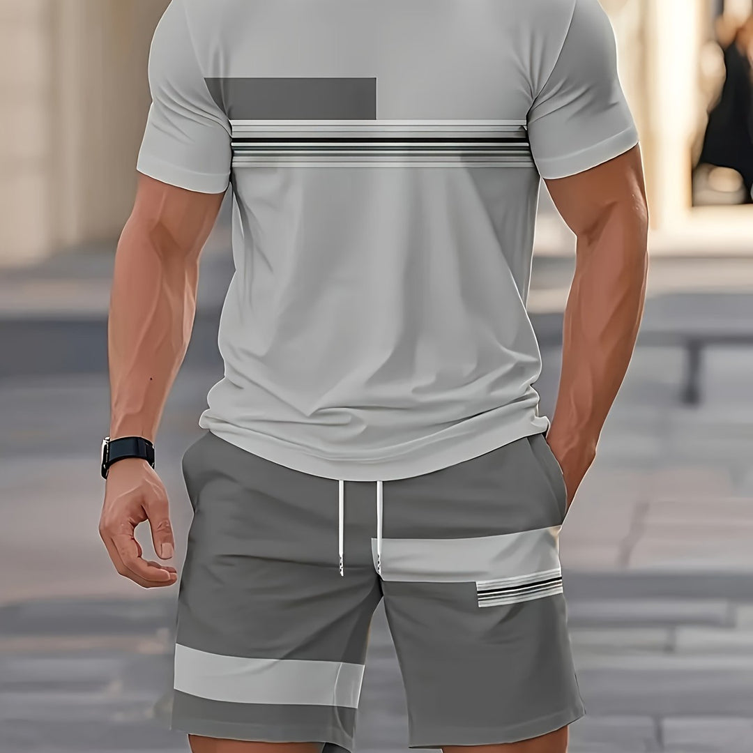 Two-Piece Summer Set for Men, Relaxed Style