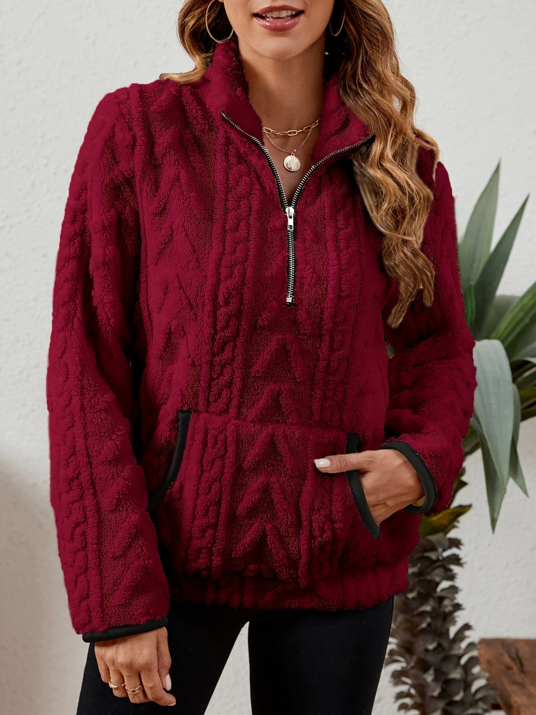 Half-Zip Pullover for Women, Cozy Style