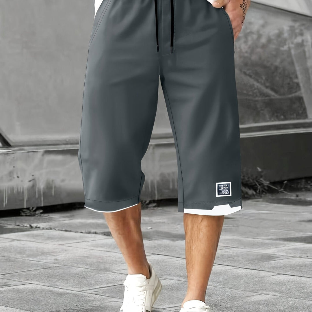 Plus Size Relaxed Drawstring Shorts for Men