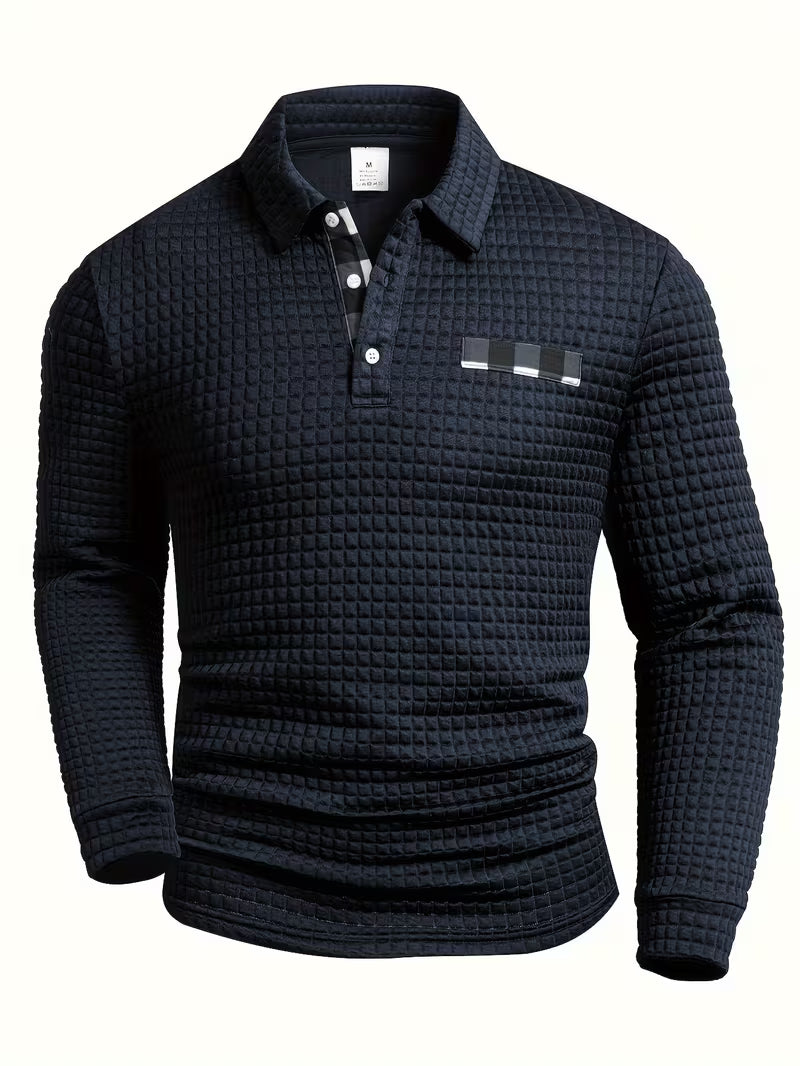 Stylish Plaid Pattern Button Up Shirt for Men