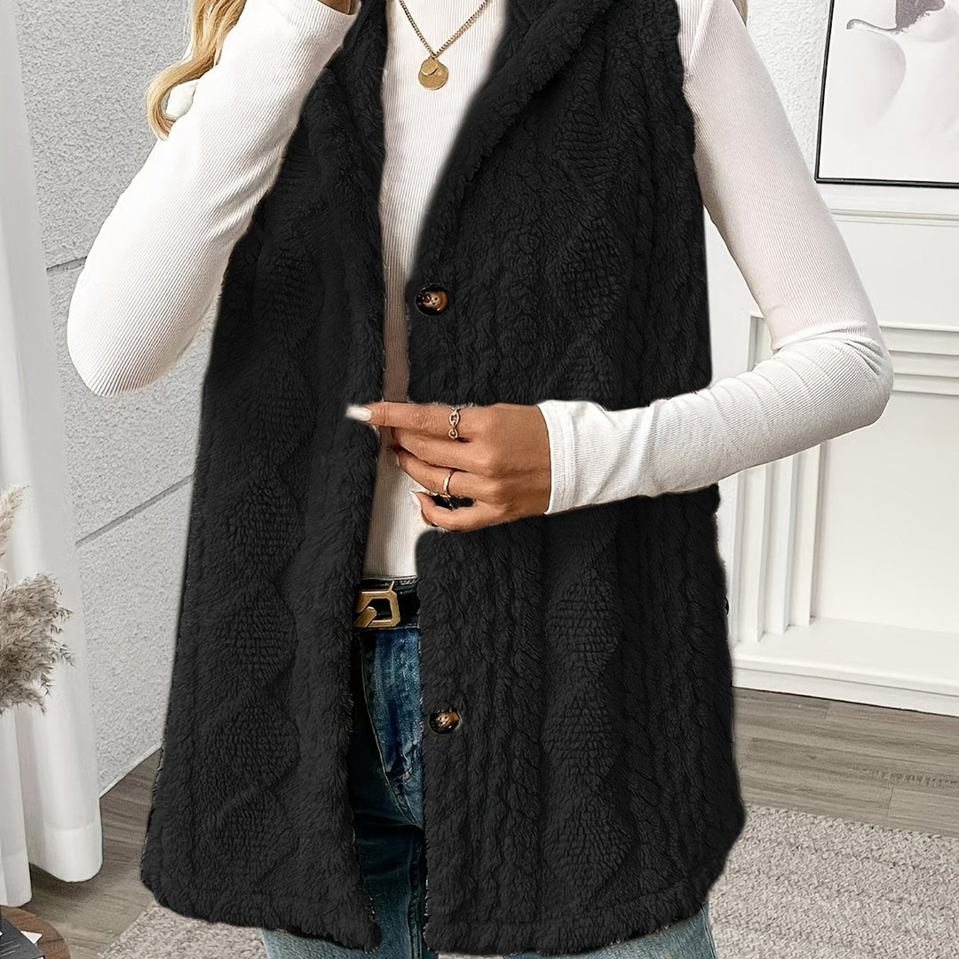 Cozy Hooded Sleeveless Vest for Women