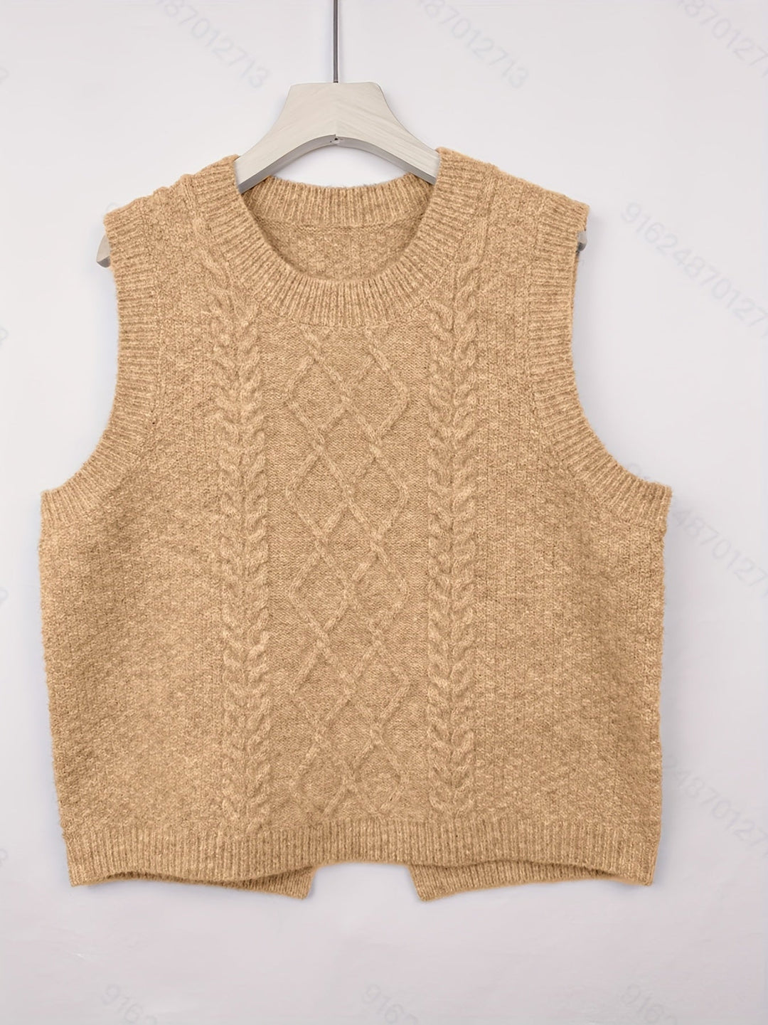 Cable-Knit Sweater Vest for Women