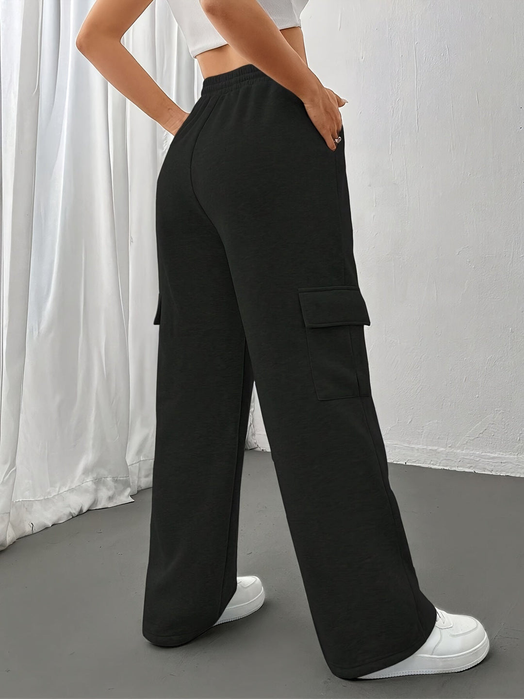 Relaxed Cargo Sweatpants for Women