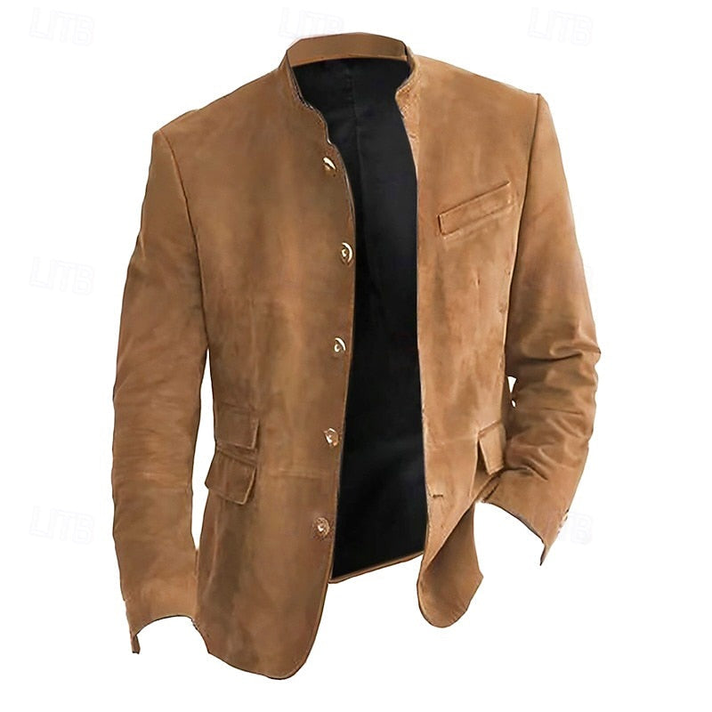 Soft Stand-Collar Jacket for Men