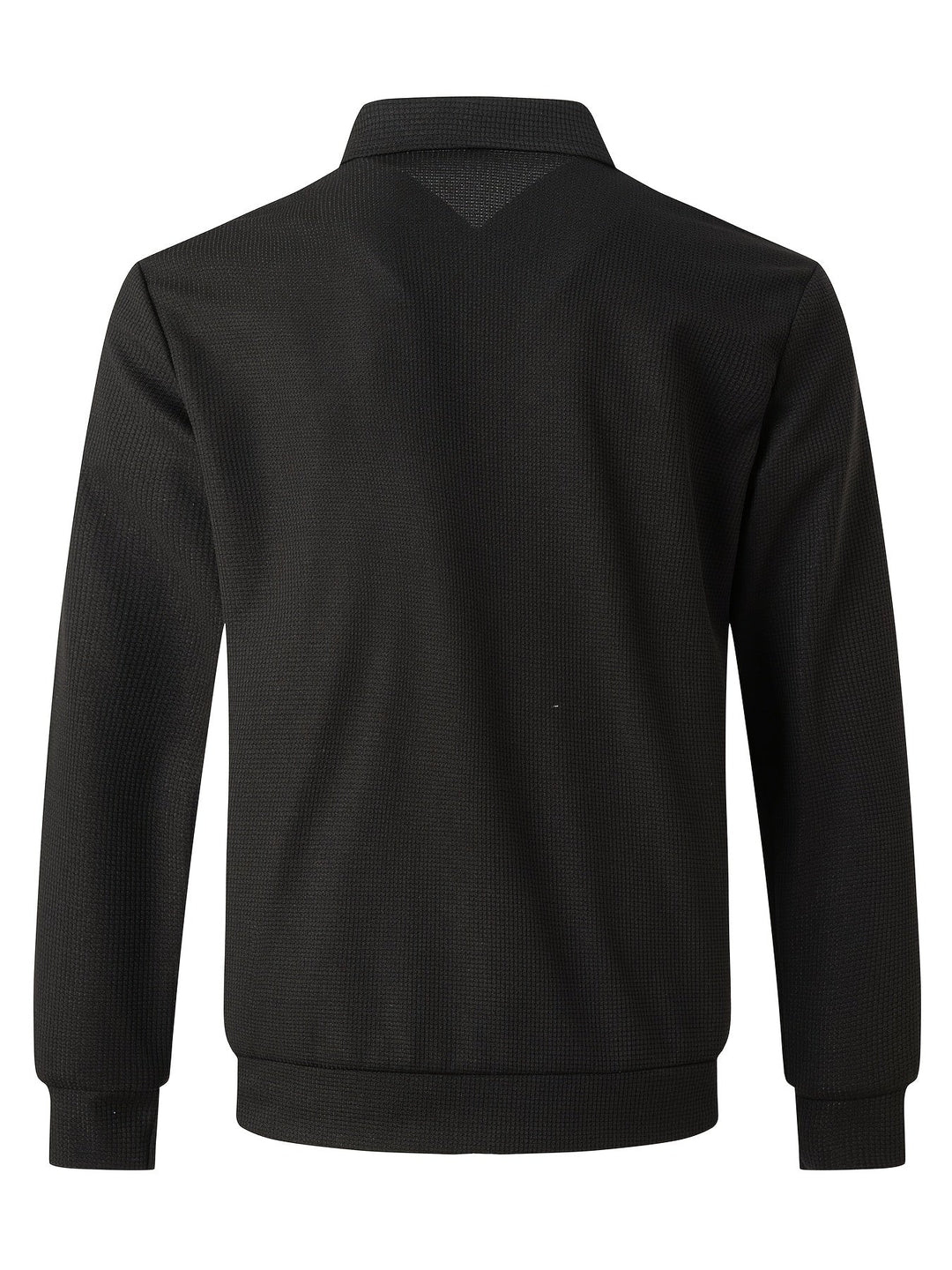 Textured Zip Jacket for Men, Plus Size
