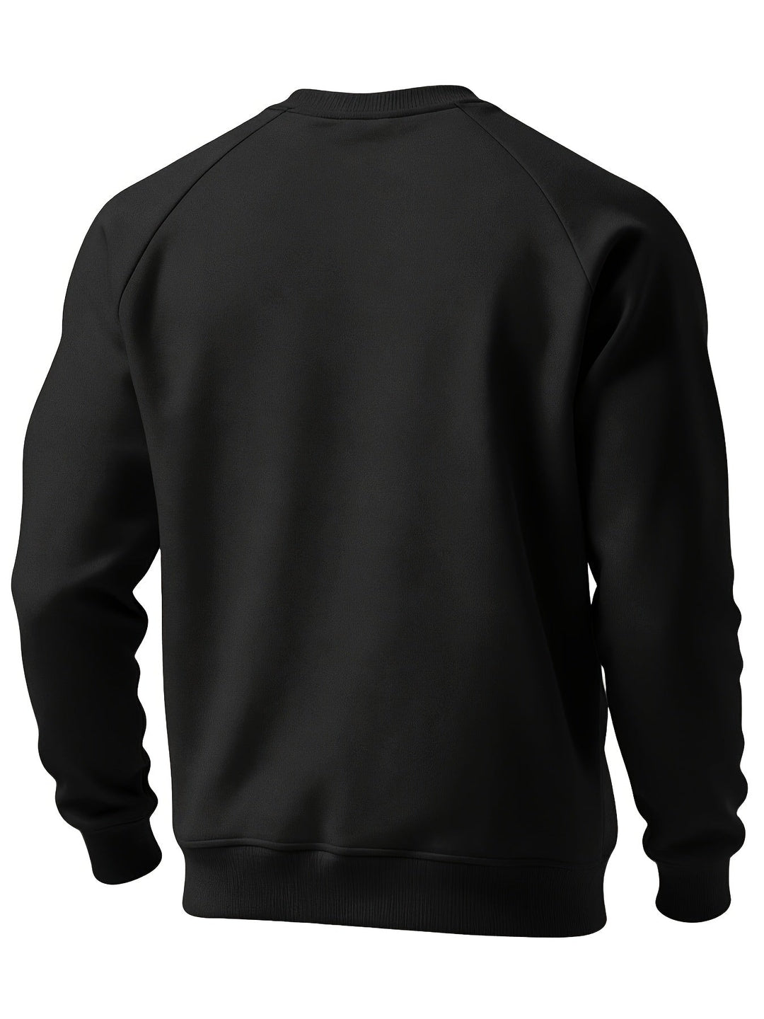 Classic Raglan Crew Neck Sweatshirt for Men