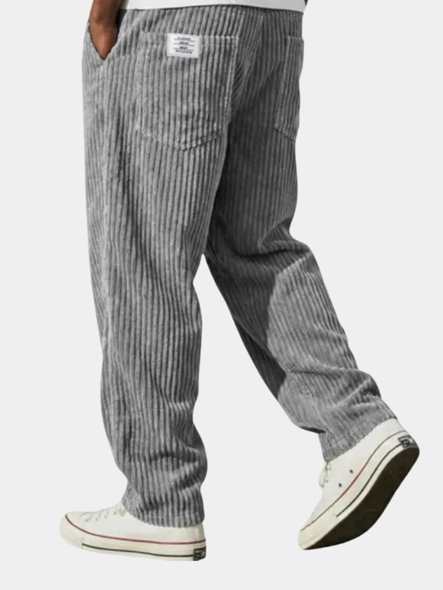 Vintage-Inspired Corduroy Trousers for Men