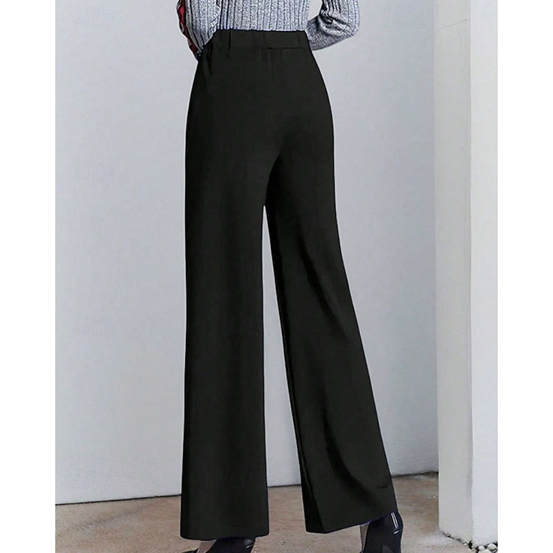 Wide-Leg Tailored Pants for Women
