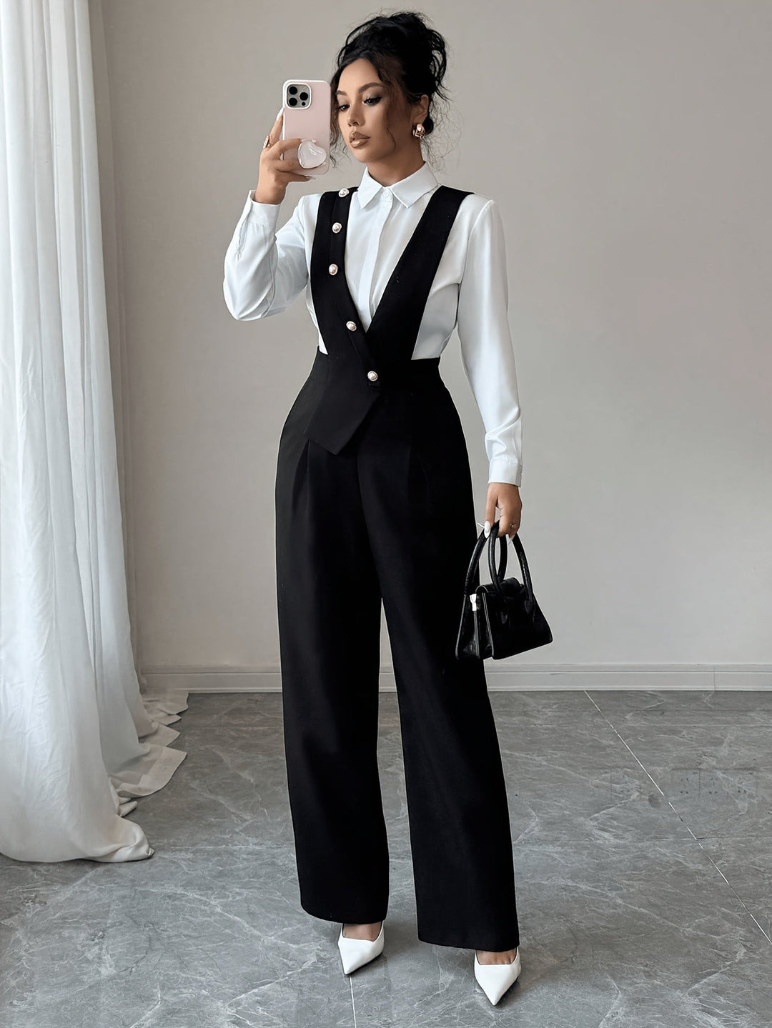 Wide-Leg Jumpsuit, Women's Tailored Fit