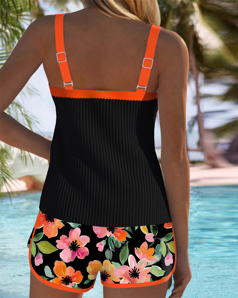 Two-Piece Tankini Set for Women, Flattering Style