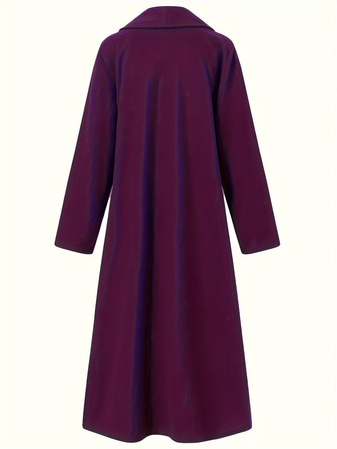Elegant Longline Coat for Women, Plus Size