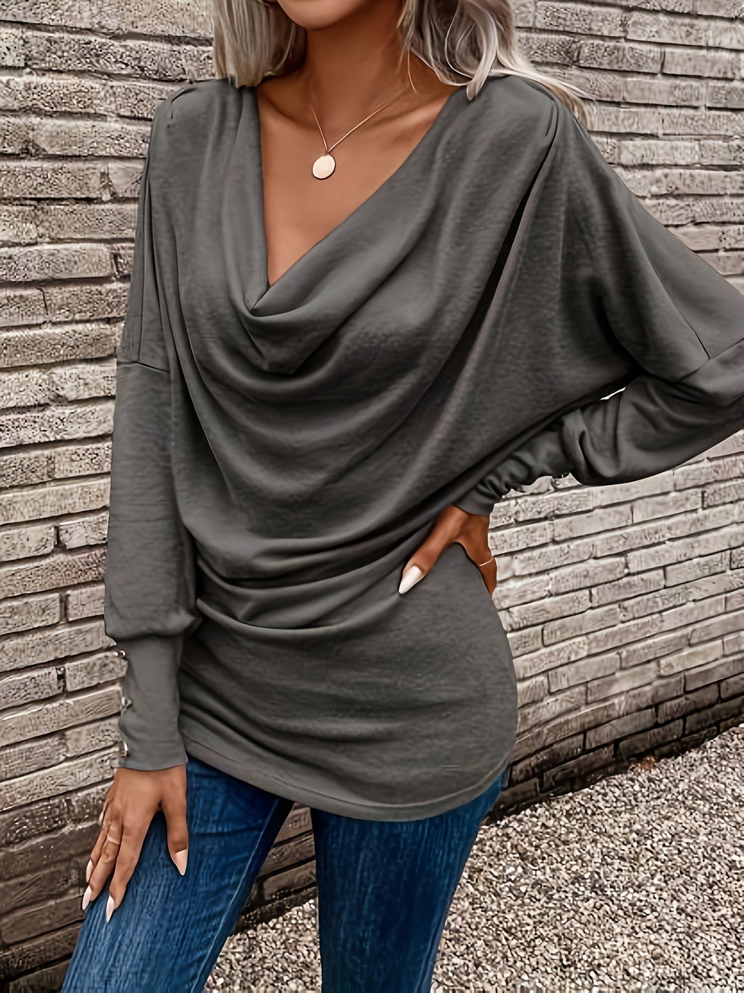 Relaxed Long Sleeve Top for Women