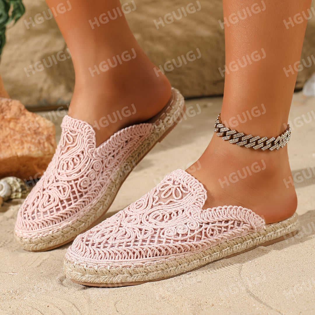 Woven Slip-On Mules for Women