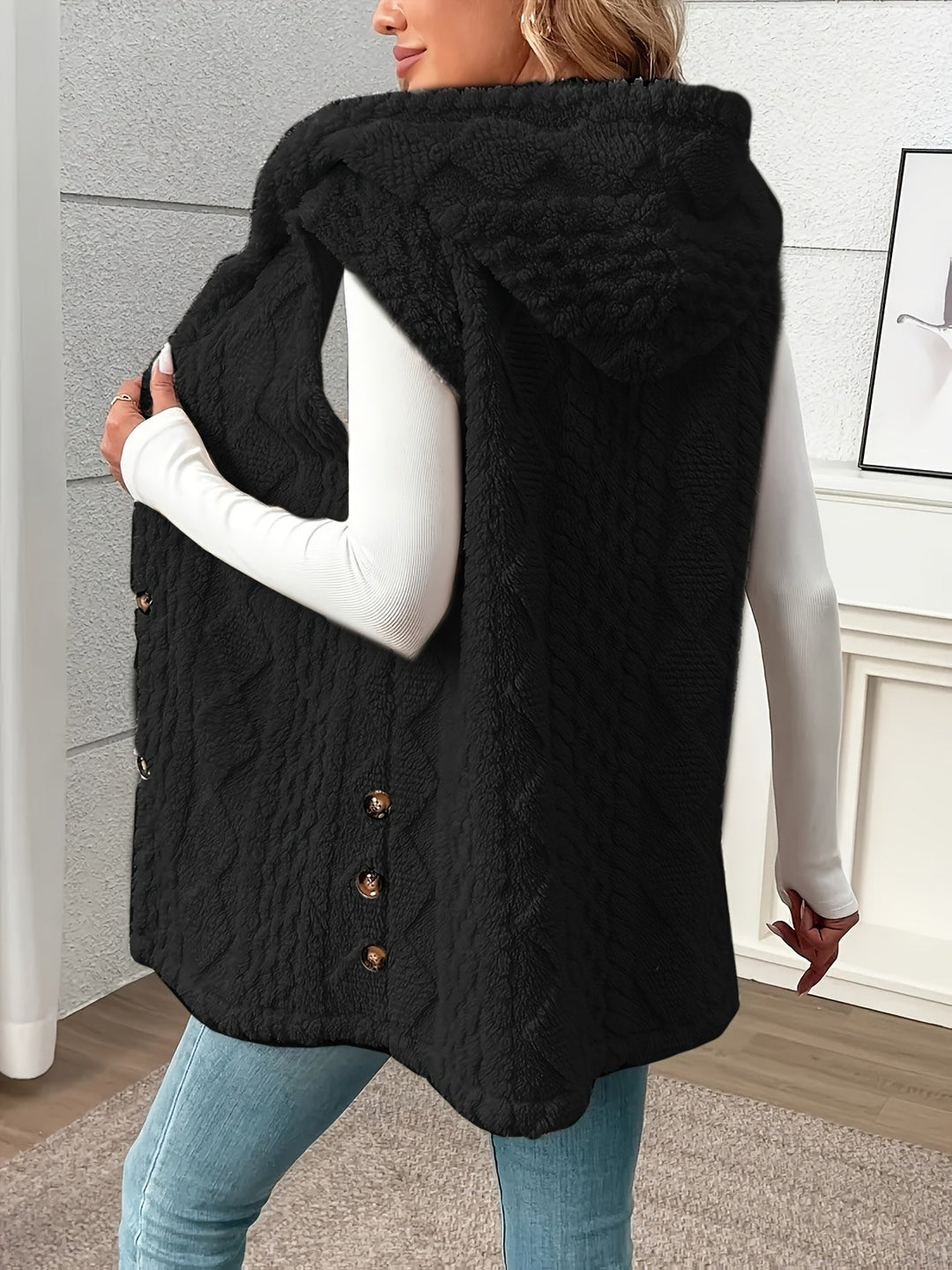 Cozy Hooded Sleeveless Vest for Women