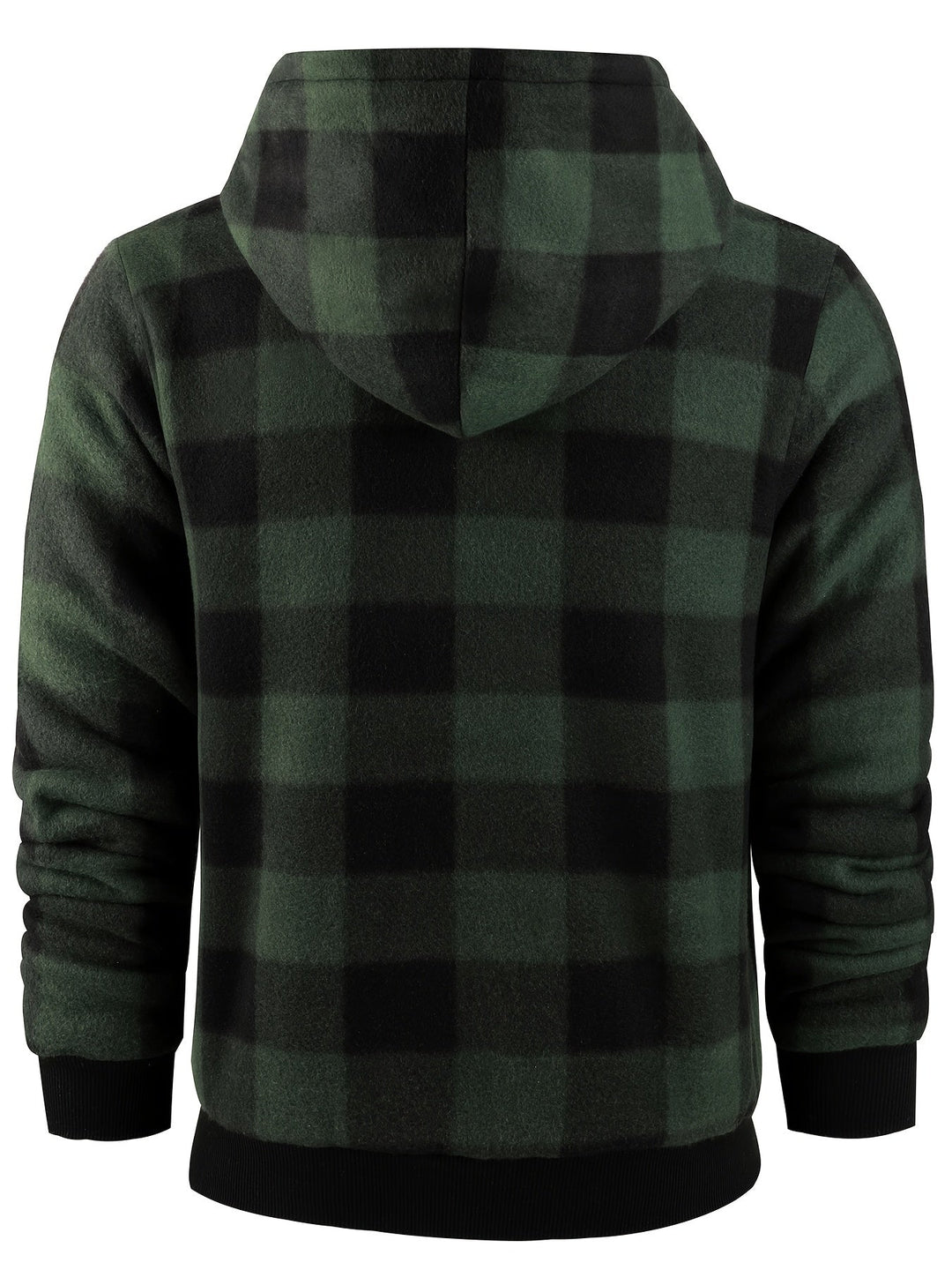 Hooded Zip-Up Jacket, Men's Cozy Fit