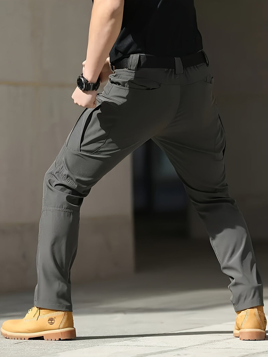 Multi-Pocket Tactical Trousers, Men's Rugged Fit