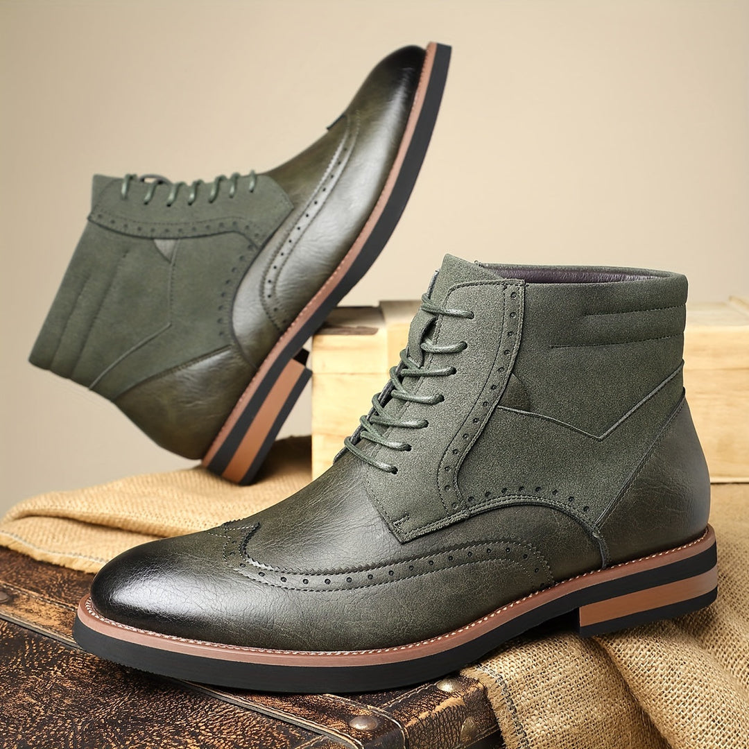 Wingtip Ankle Boots, Men's Classic Fit
