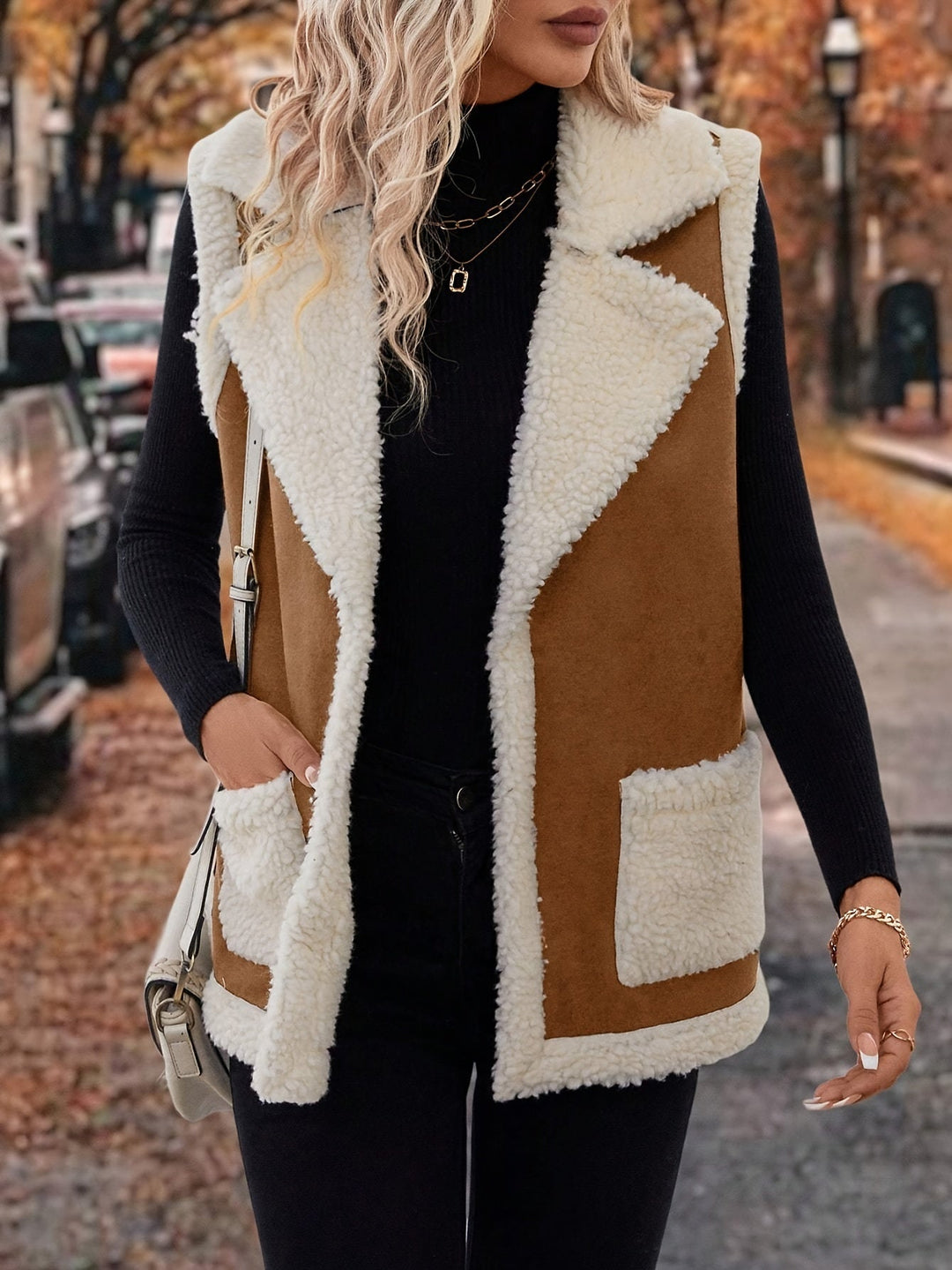 Cozy Lapel Warm Vest for Women
