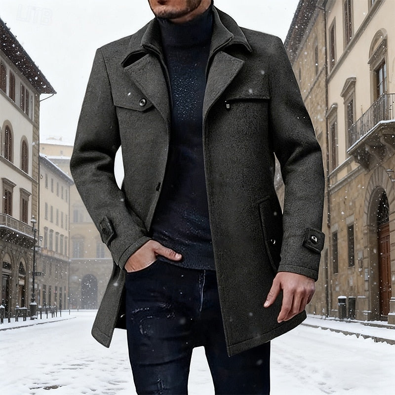 Longline Winter Coat, Men's Tailored Fit