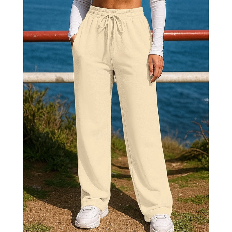Relaxed Wide-Leg Lounge Pants for Women