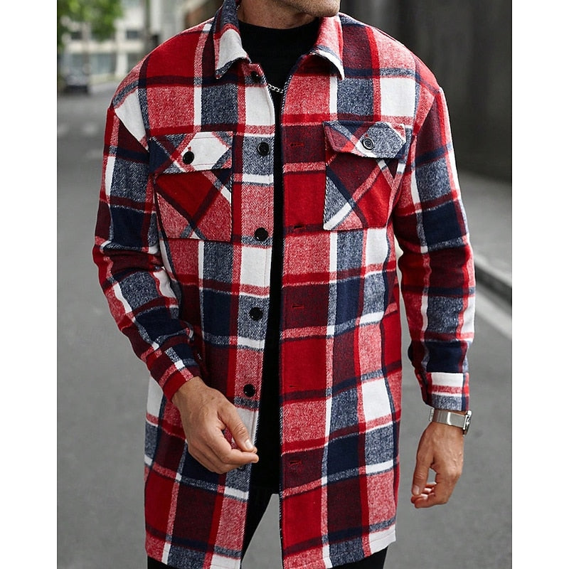 Plaid Overshirt for Men