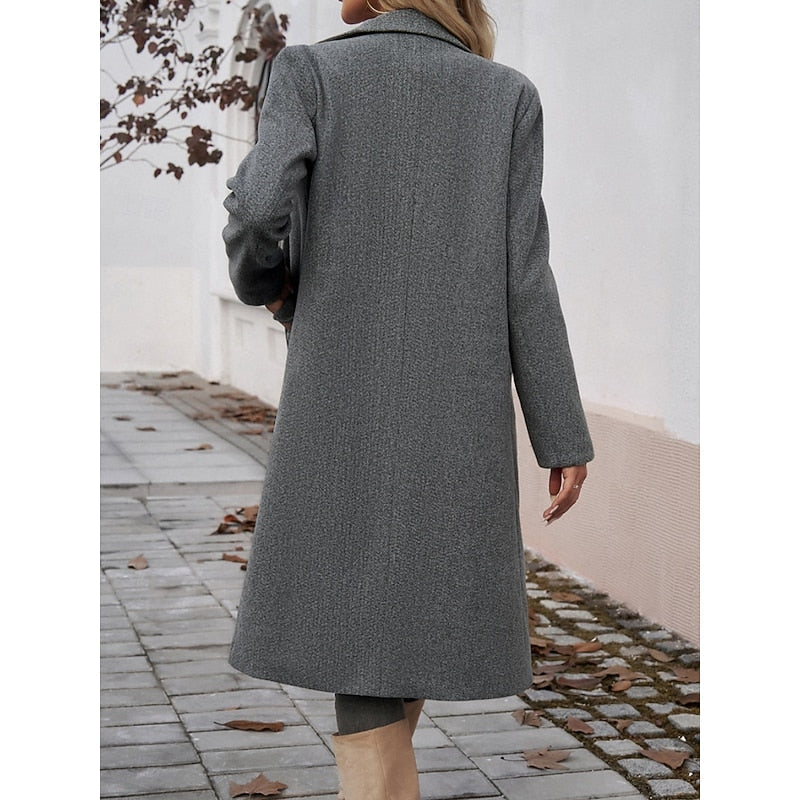 Longline Coat for Women, Tailored Style