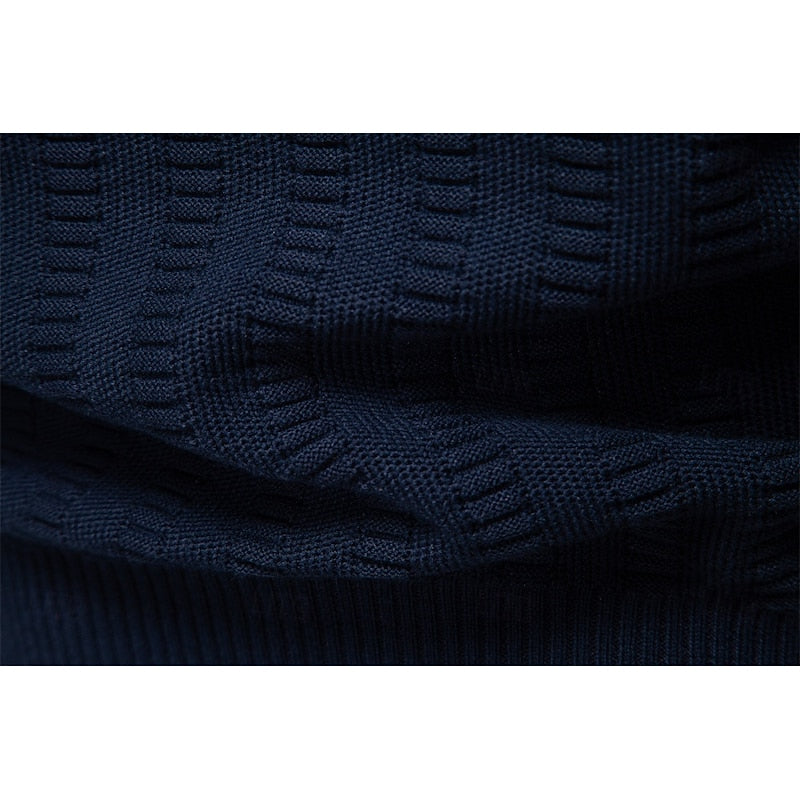 Textured Half-Zip Sweater for Men
