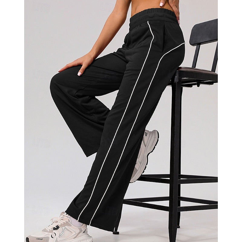 Side-Stripe Joggers, Women's Relaxed Fit