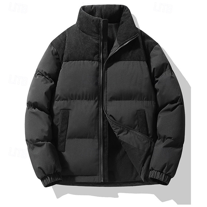 Men's Insulated Stand-Collar Puffer Jacket