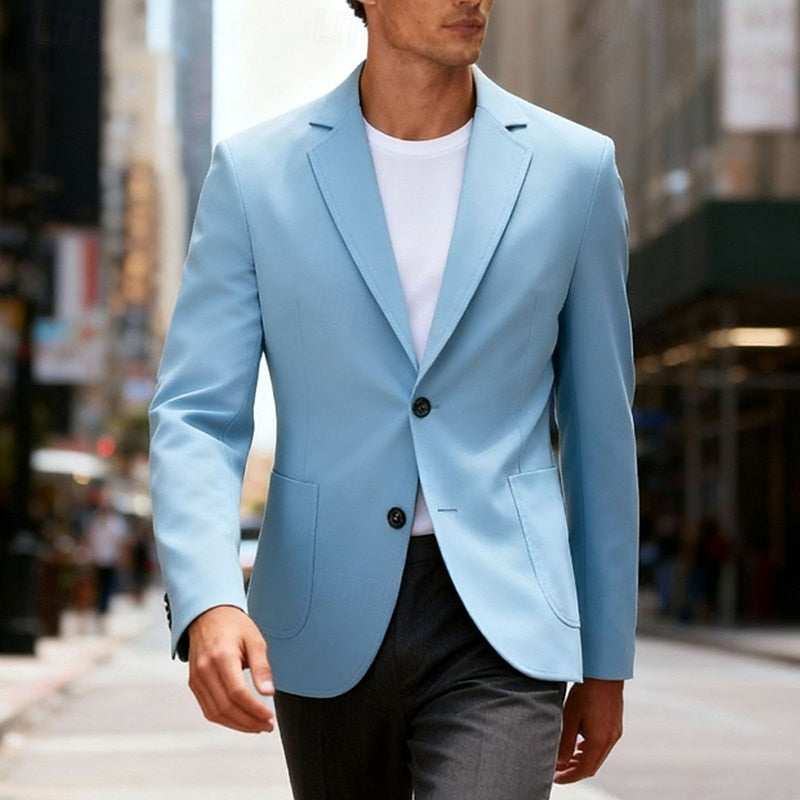 Single-Breasted Blazer, Men's Refined Fit