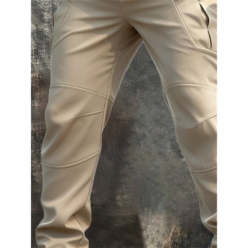 Rugged Multi-Pocket Cargo Pants for Men, Plus Size