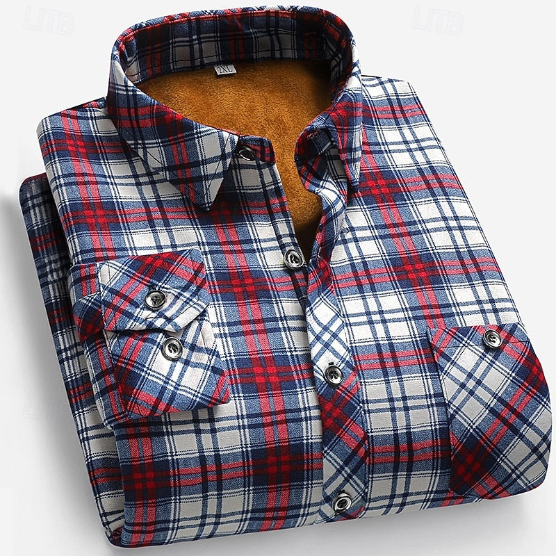Warm Checked Shirt for Men