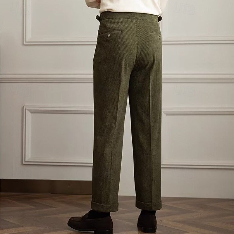 Pleated Gurkha Trousers for Men