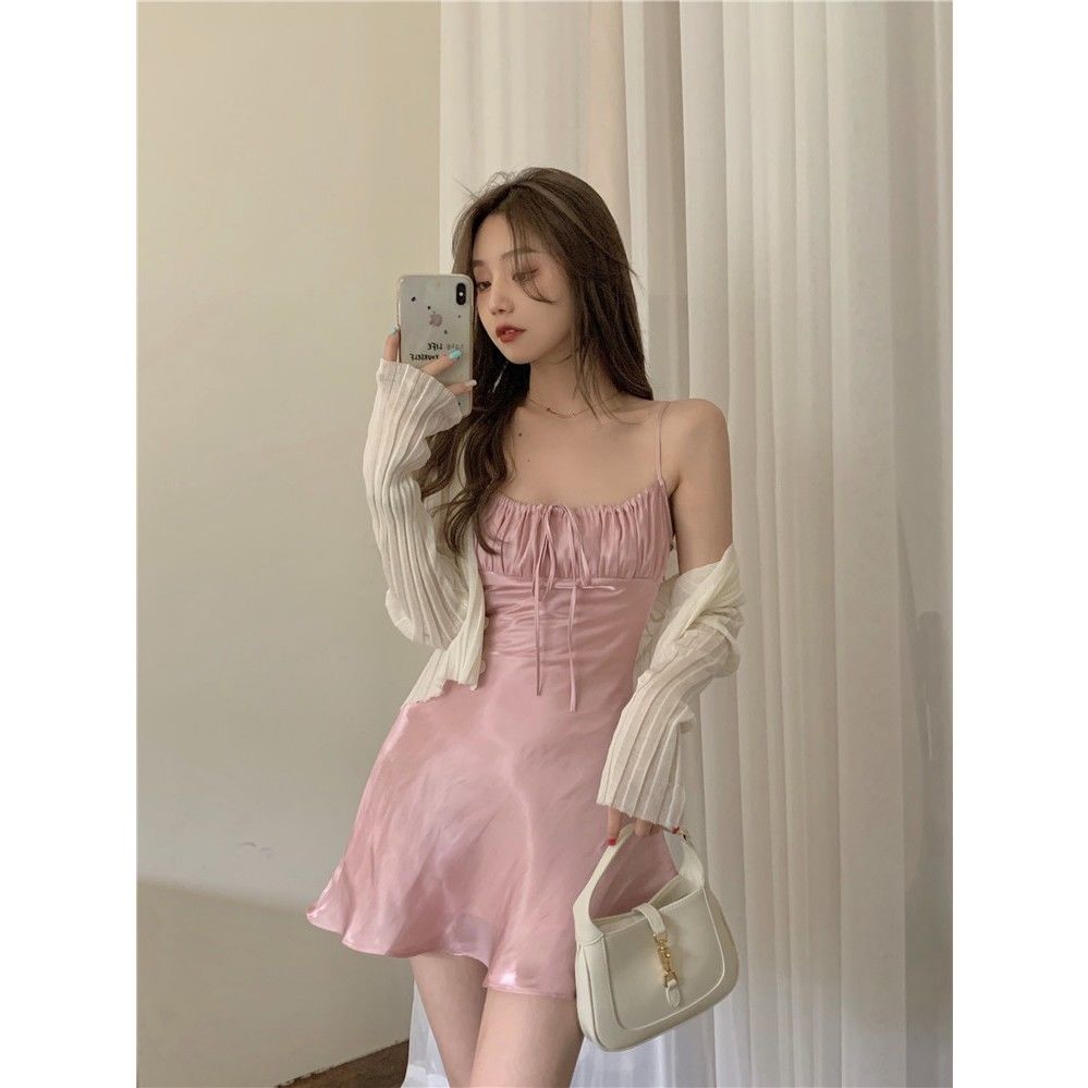 Women's Suspender Knit Dress