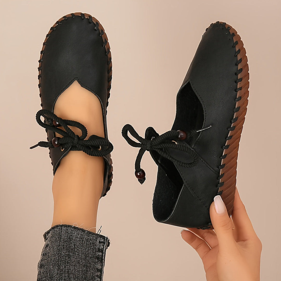 Handcrafted Lace-Up Flats for Women